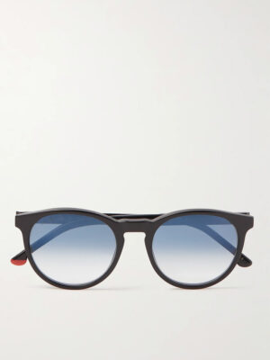 Round-Frame Acetate Sunglasses