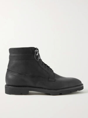 Men Waxed-Suede Boots